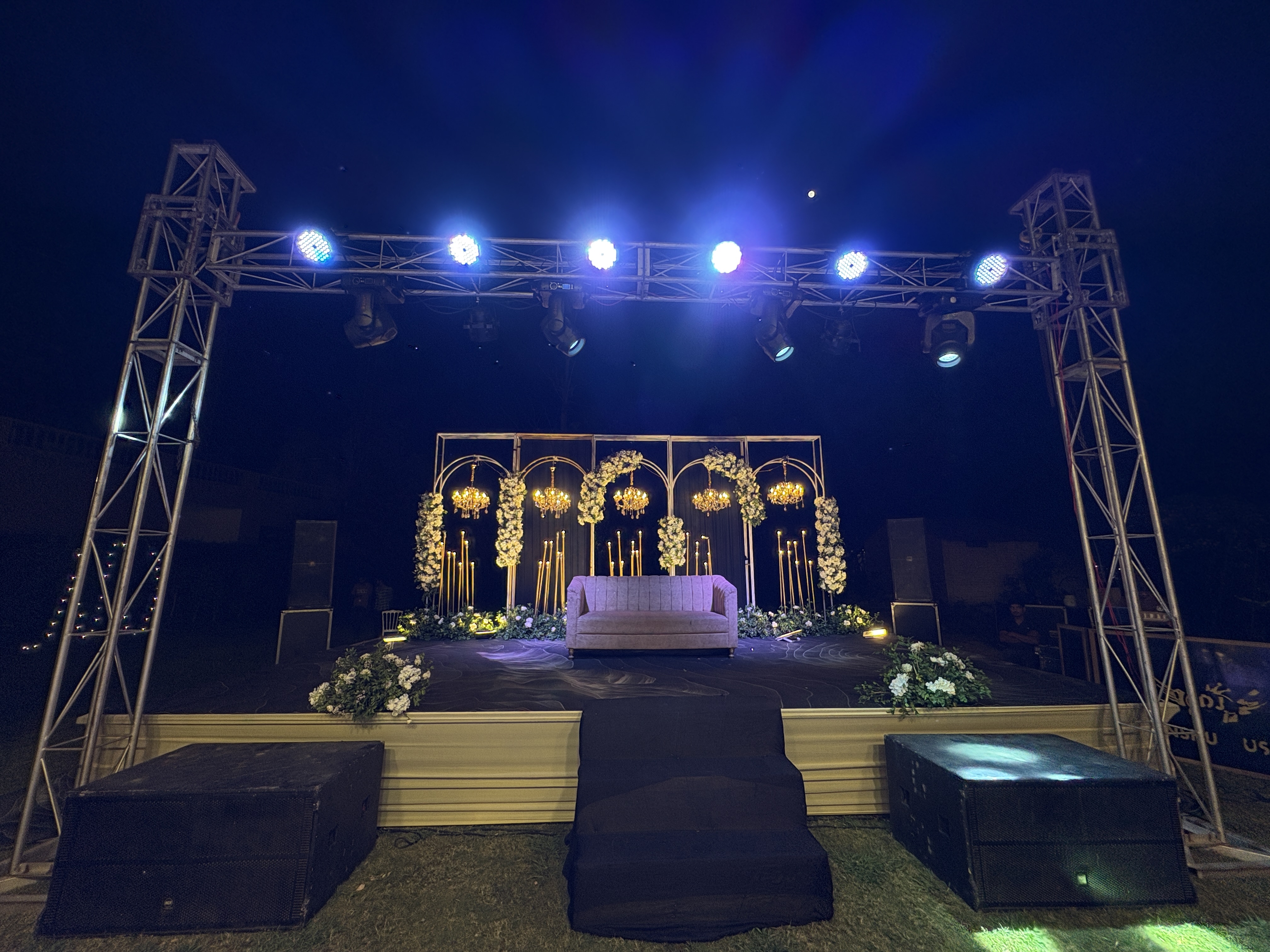 Sangeet wedding photo at Corbett Wild Resort